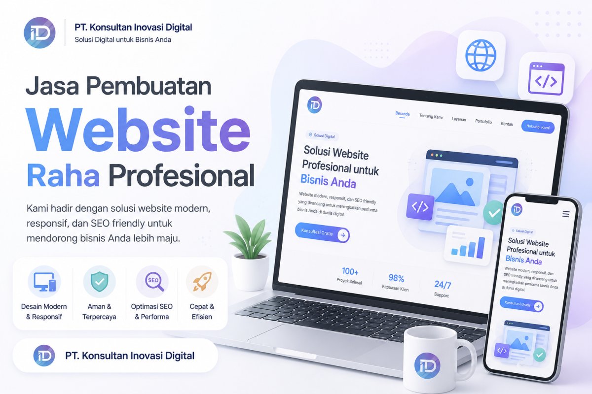 Jasa Pembuatan Website Raha Profesional | PT. Konsultan Inovasi Digital